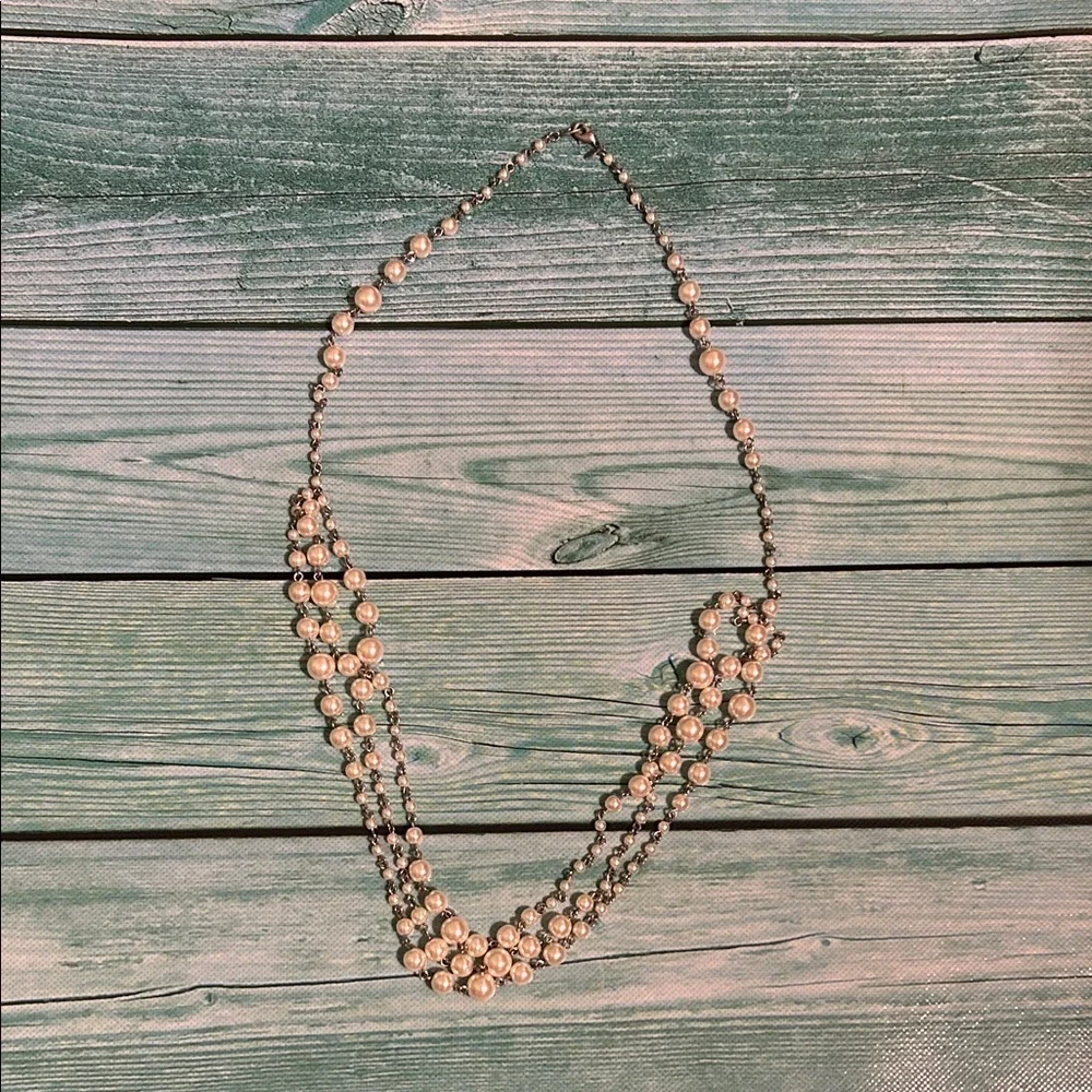 Premier Designs Multi-Strand Pearl Necklace